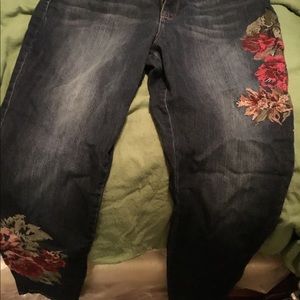Embroidered jeans